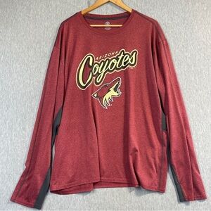 Arizona Coyotes T-Shirt Women’s Size XL Maroon Long Sleeve Pullover Official NHL